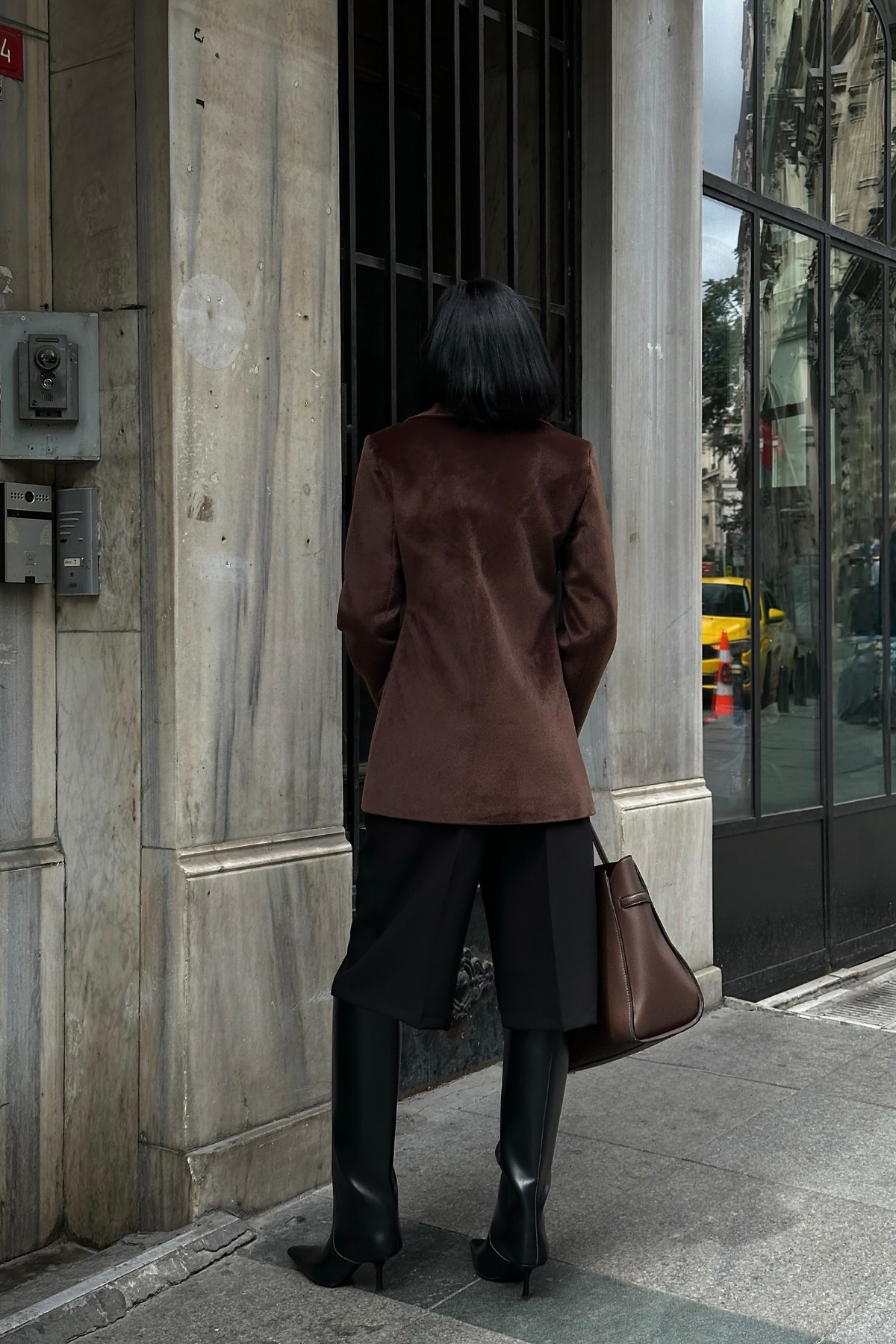 FOX KUMAŞ TEK DÜĞME BLAZER CEKET - Kahverengi