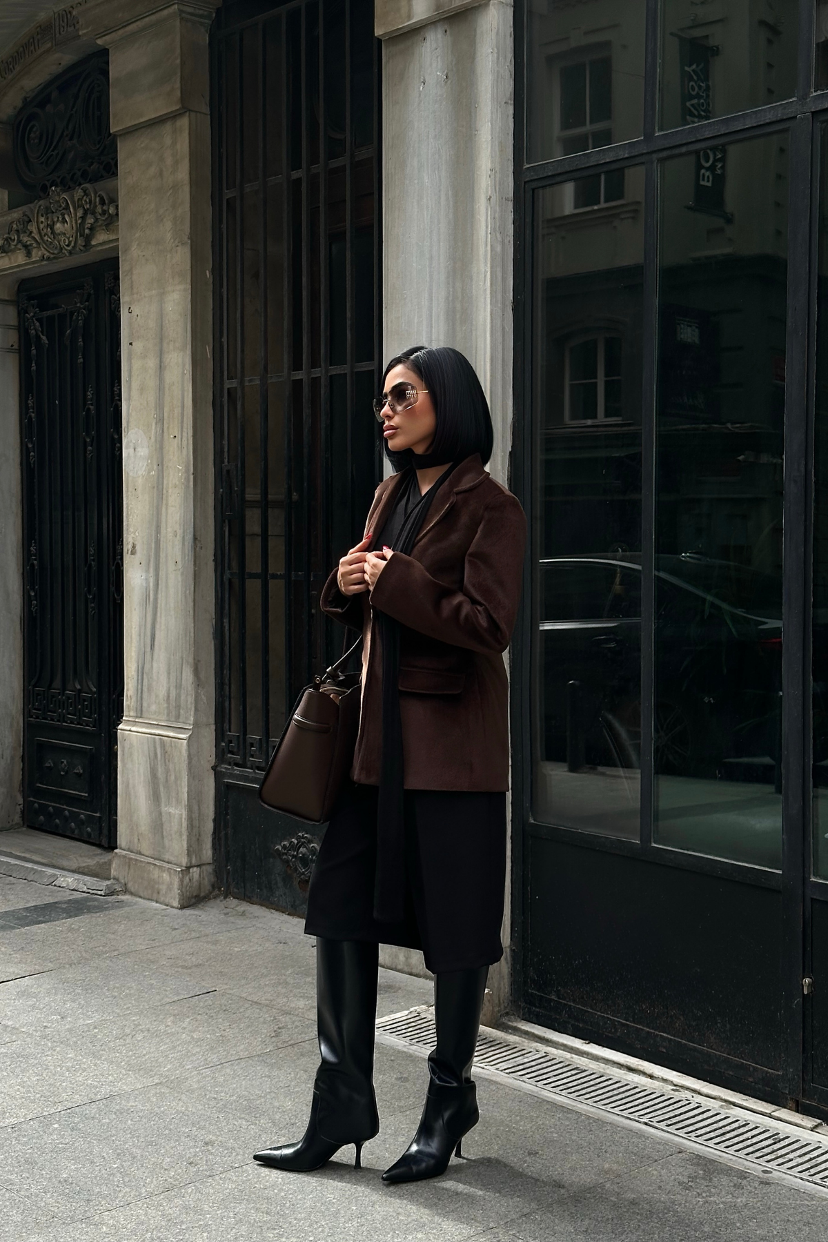 FOX KUMAŞ TEK DÜĞME BLAZER CEKET - Kahverengi