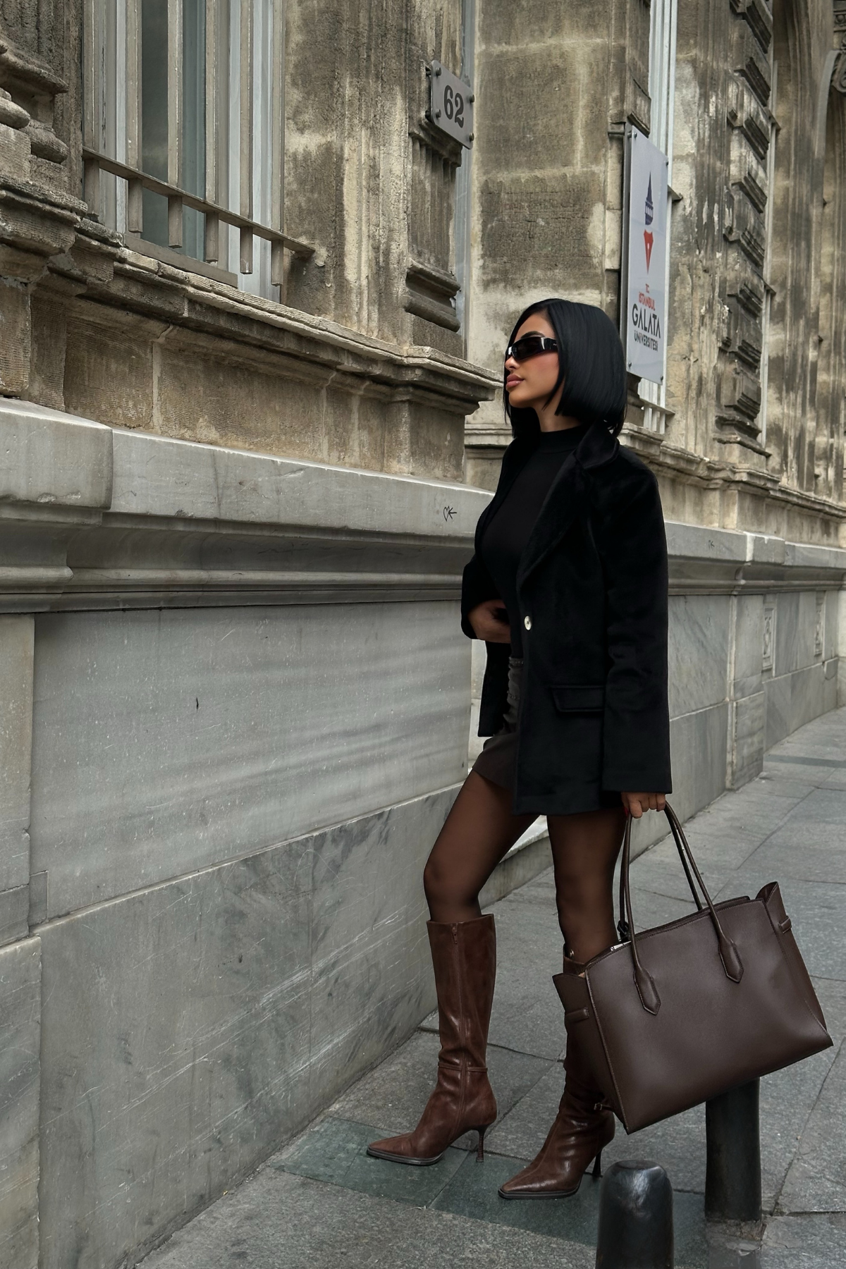 FOX KUMAŞ TEK DÜĞME BLAZER CEKET - Siyah
