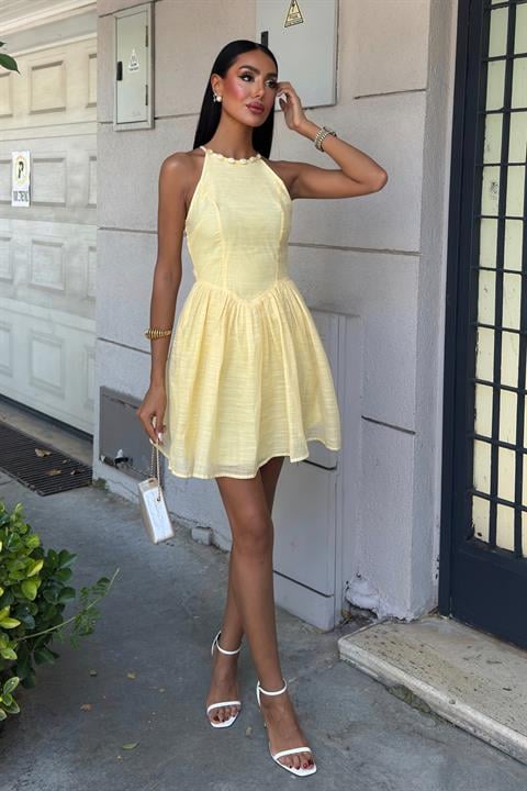 Galezzo Mini Elbise 2908 SARI L