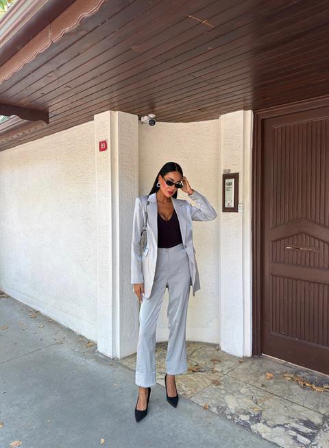 Gisella Parlak Saten Takım 9851