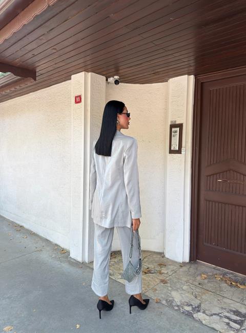 Gisella Parlak Saten Takım 9851