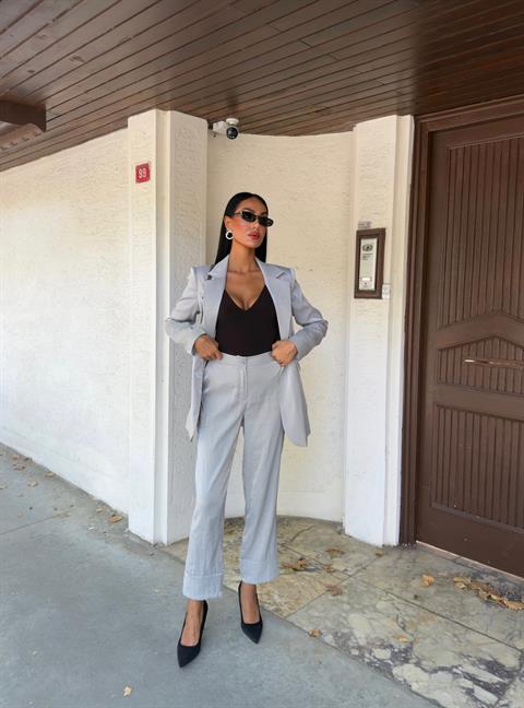 Gisella Parlak Saten Takım 9851