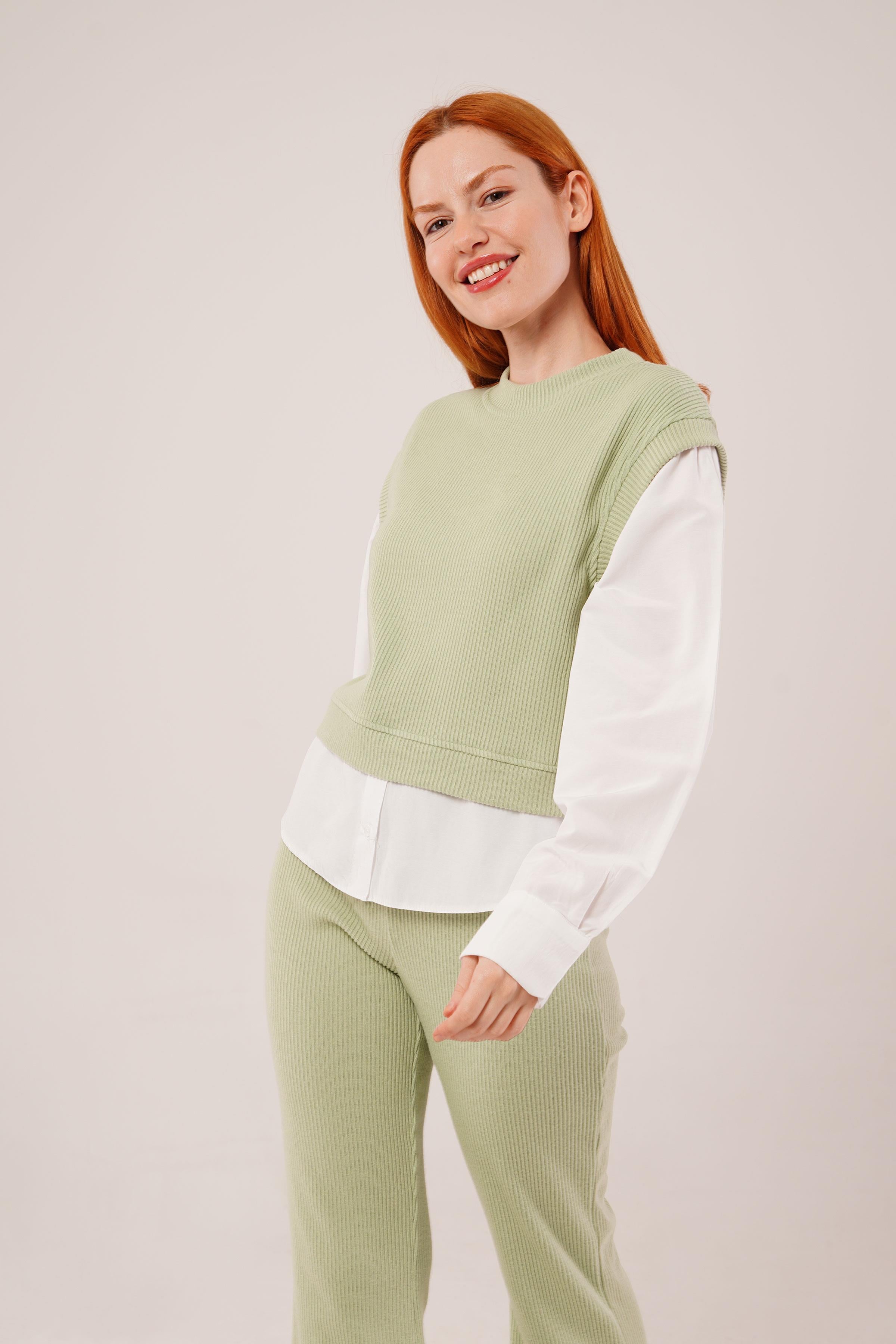 Gömlek Kol Flex Mint Toptan İkili Takım