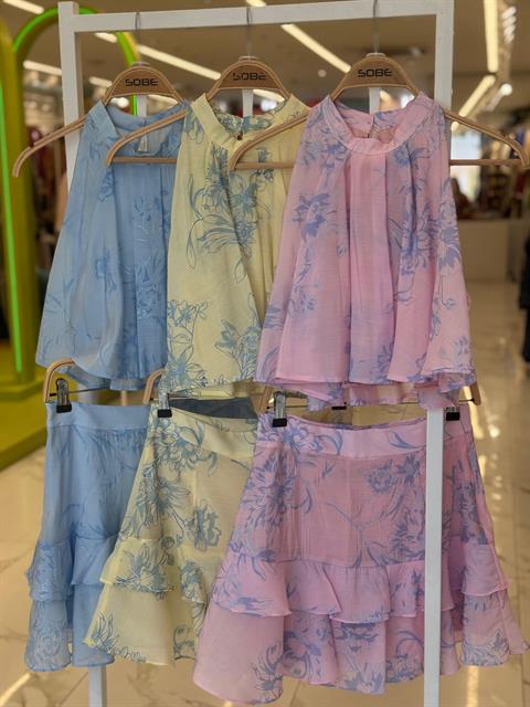 Halter Yaka Kat Kat Volanlı Yazlık Elbise 10228