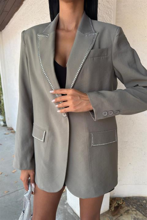 Hardy Taş Detay Blazer Ceket 6104-08