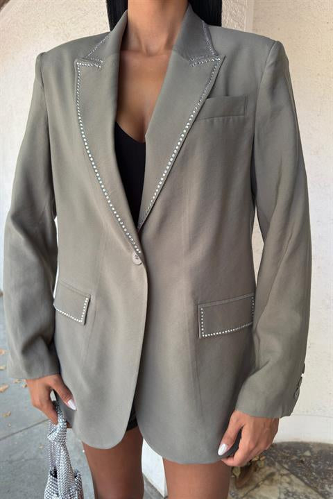 Hardy Taş Detay Blazer Ceket 6104-08