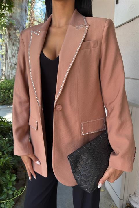 Hardy Taş Detay Blazer Ceket 6104-08