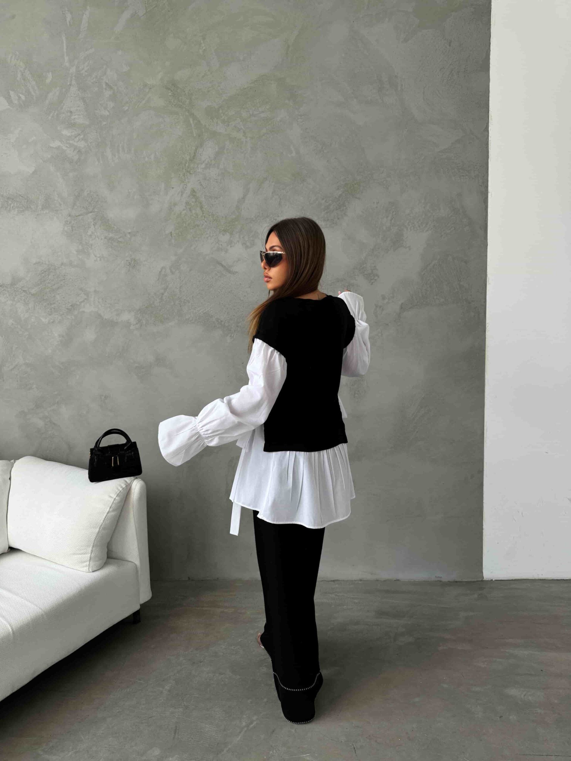 Gömlek Detay Triko Takım 1503