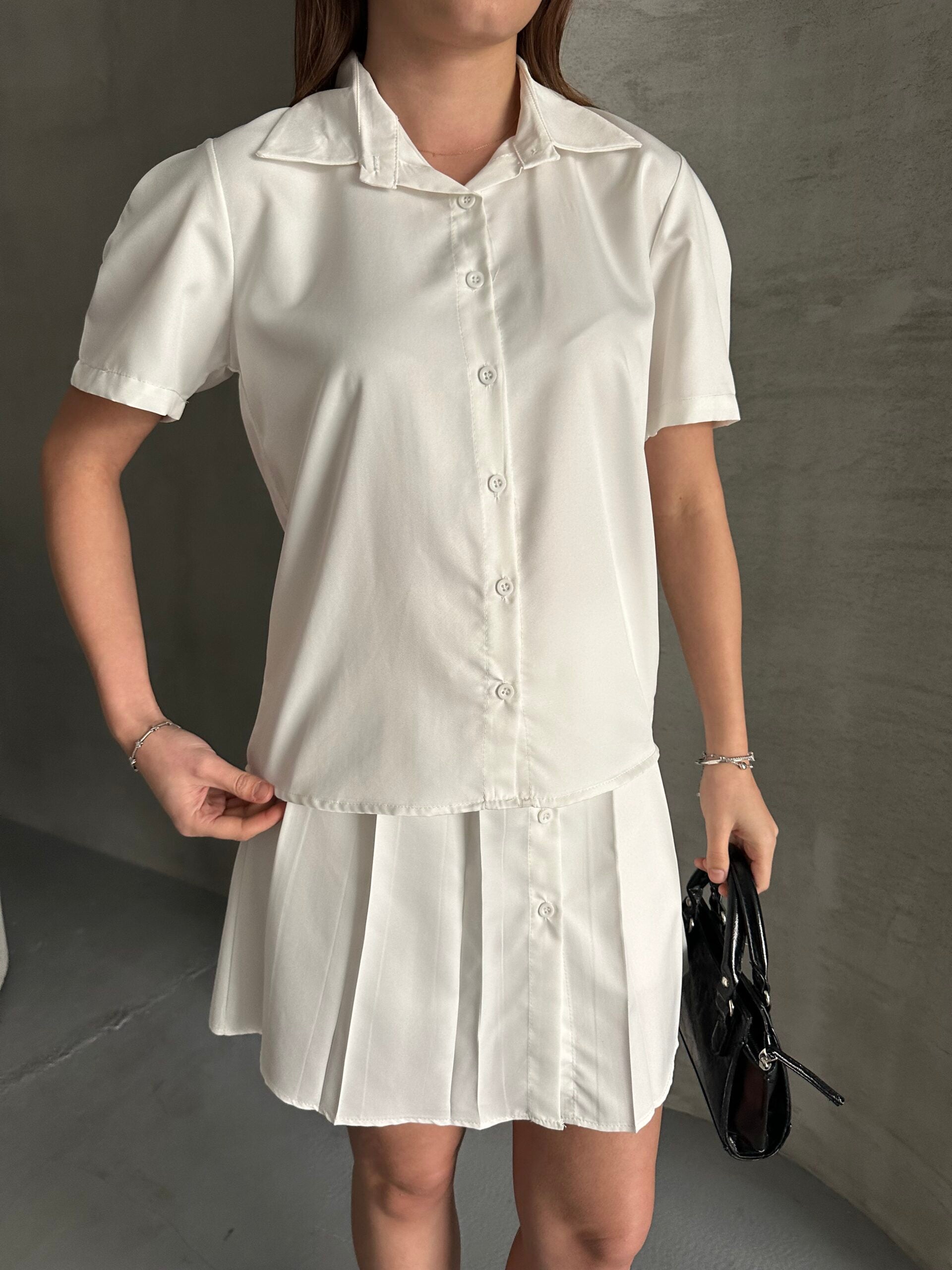 Astarlı Etek Gömlek Takım