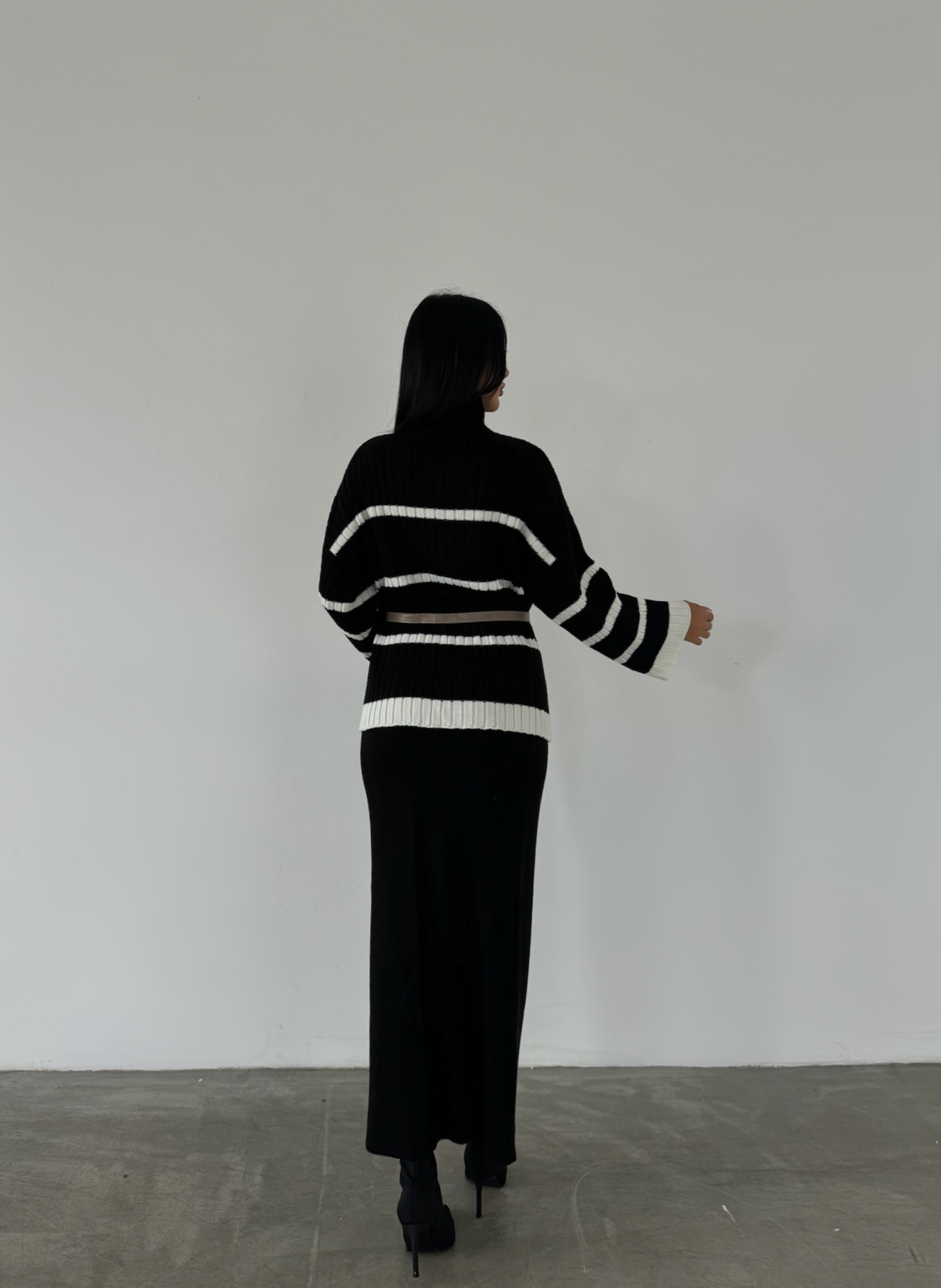 Balıkçı Yaka Etekli Triko Takım 1500