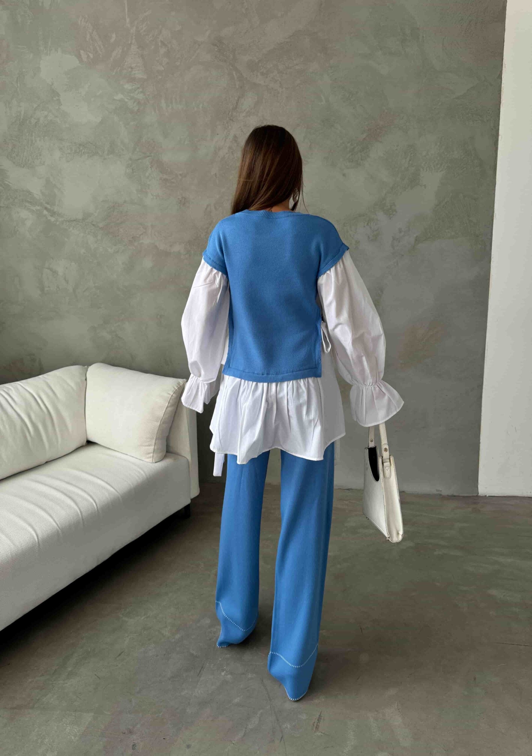 Gömlek Detay Triko Takım 1503