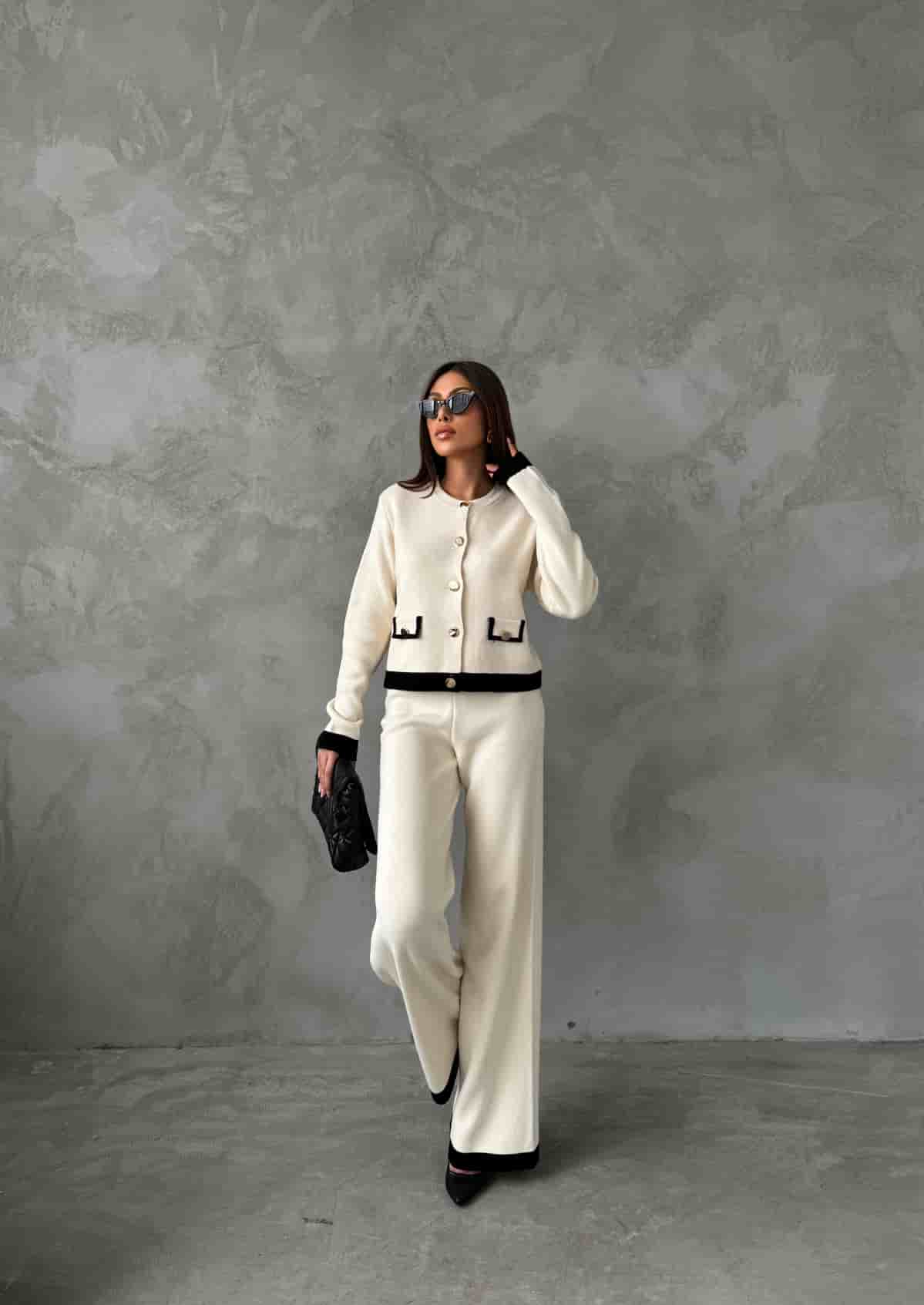 Cep Detay Triko Takım 1505