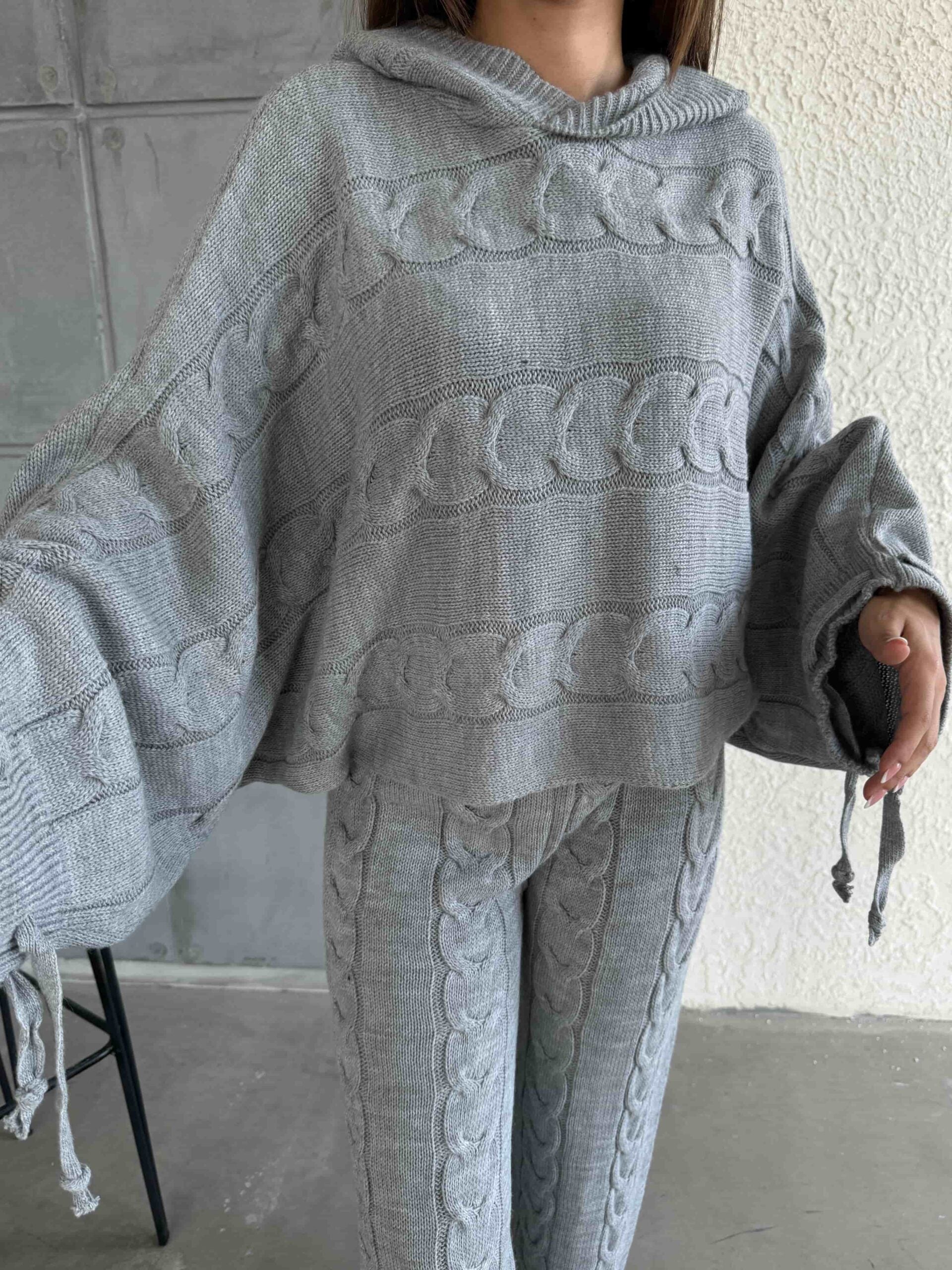 Kapişonlu Triko Takım 1509