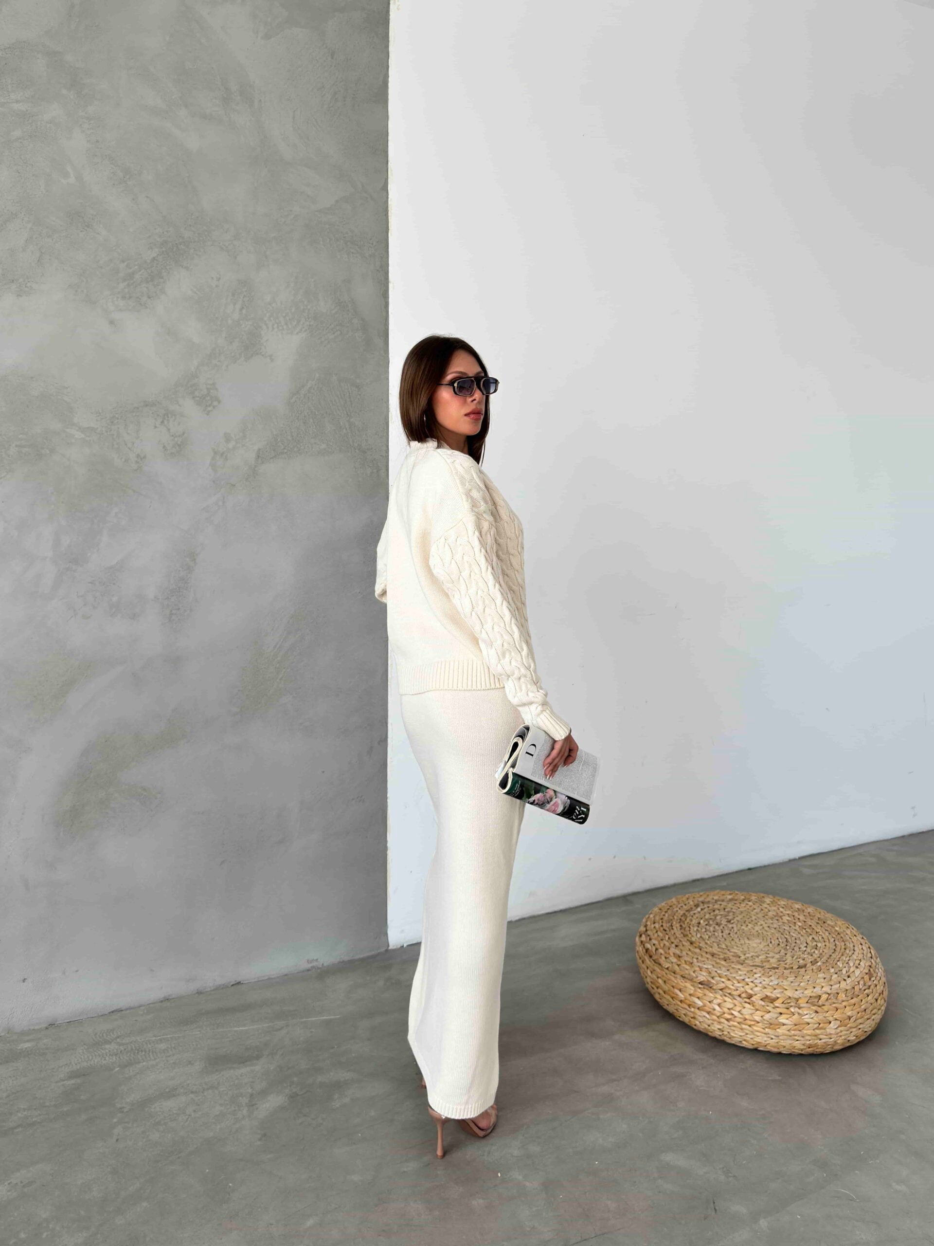 Polo Yaka Fermuarlı Triko Takım 1511