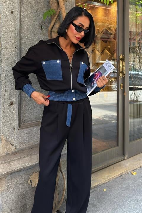 Jean Garnili Kamyoner Yaka Modal Takım 10251