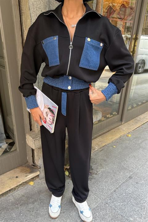 Jean Garnili Kamyoner Yaka Modal Takım 10251