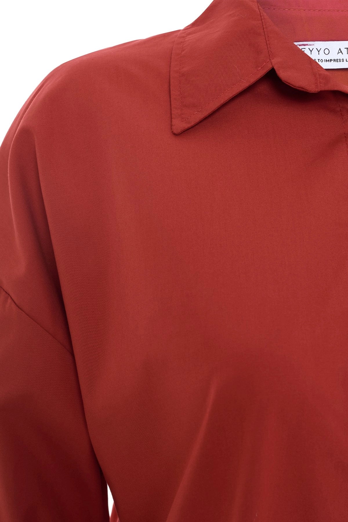 Kiremit Önü Düğmeli Gömlek