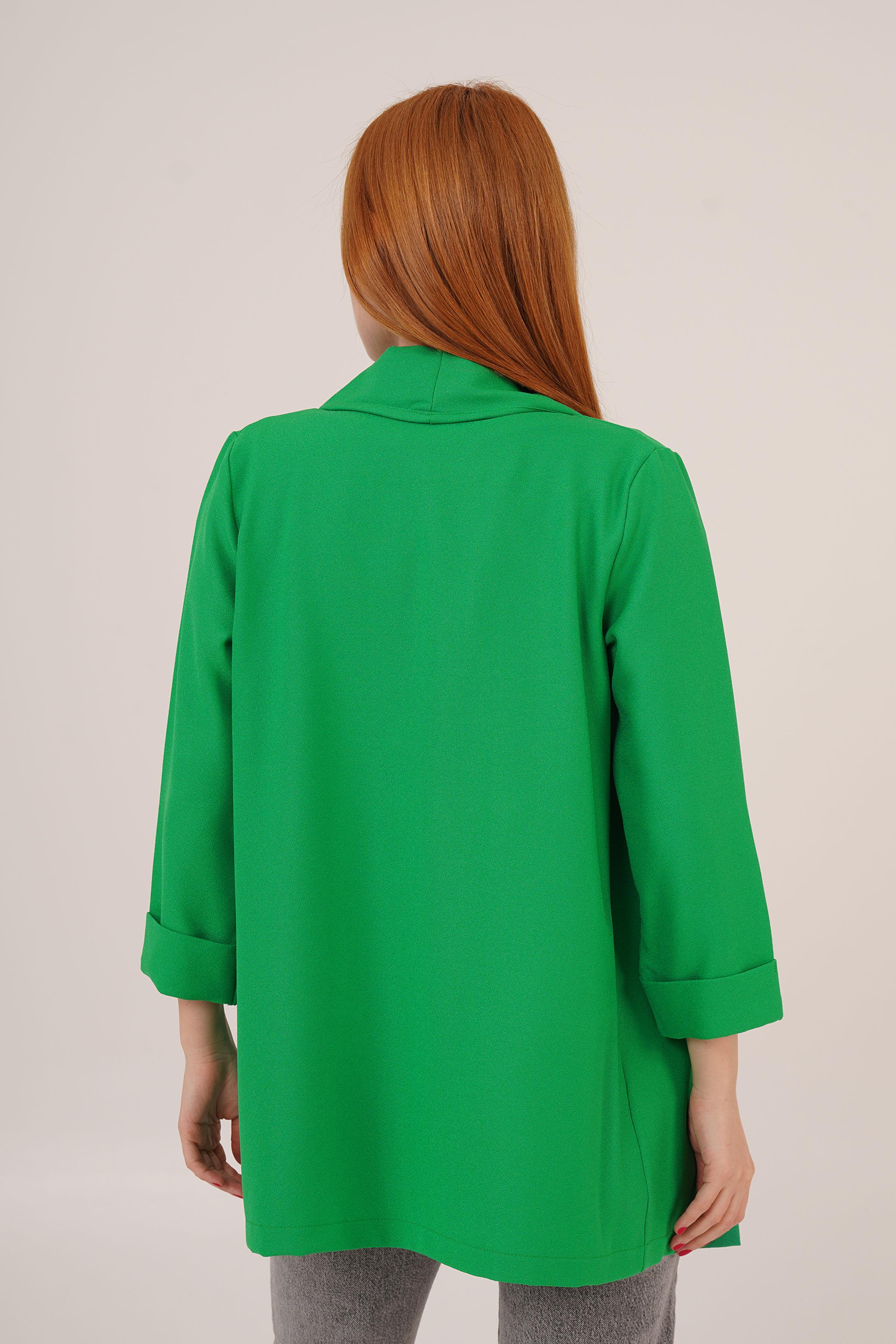 Kol Katlama Dikiş Detaylı Benetton Toptan Yazlık Blazer Ceket