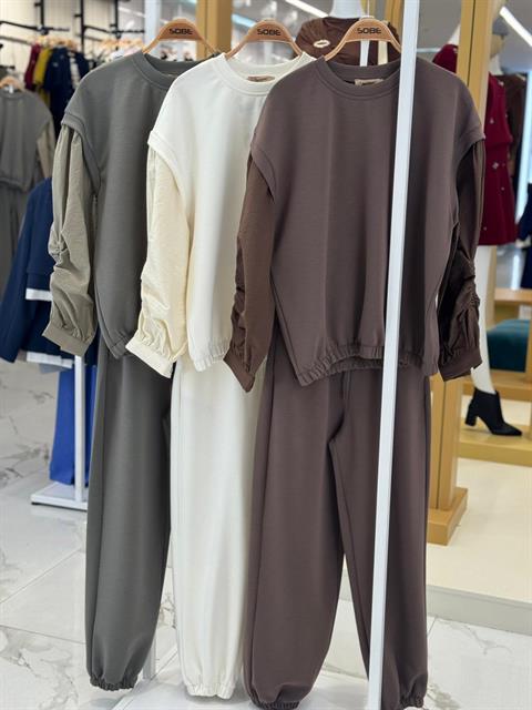 Kolları Paraşüt Detaylı Lastikli Modal Takım 10249
