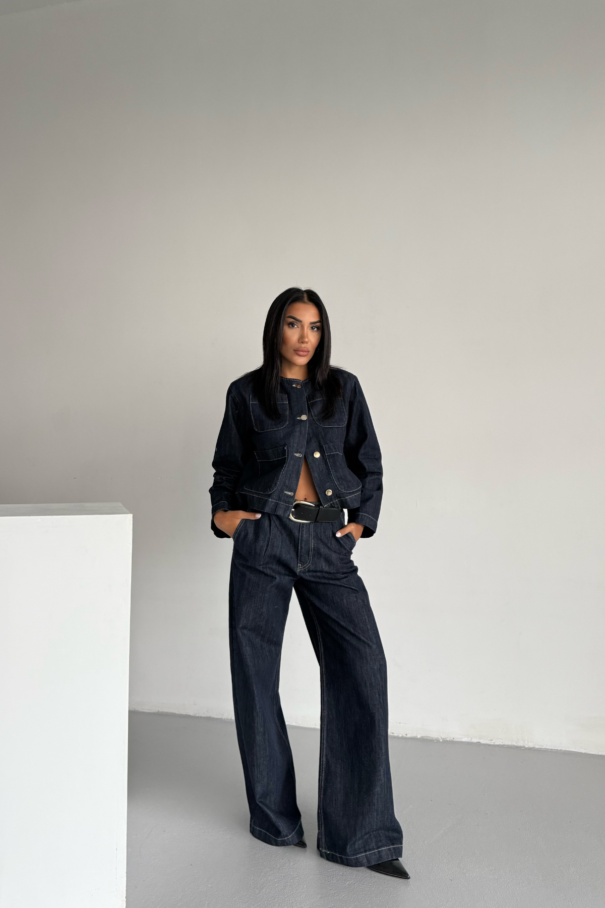 KOT PANTOLON LACİ SALAŞ - Lacivert