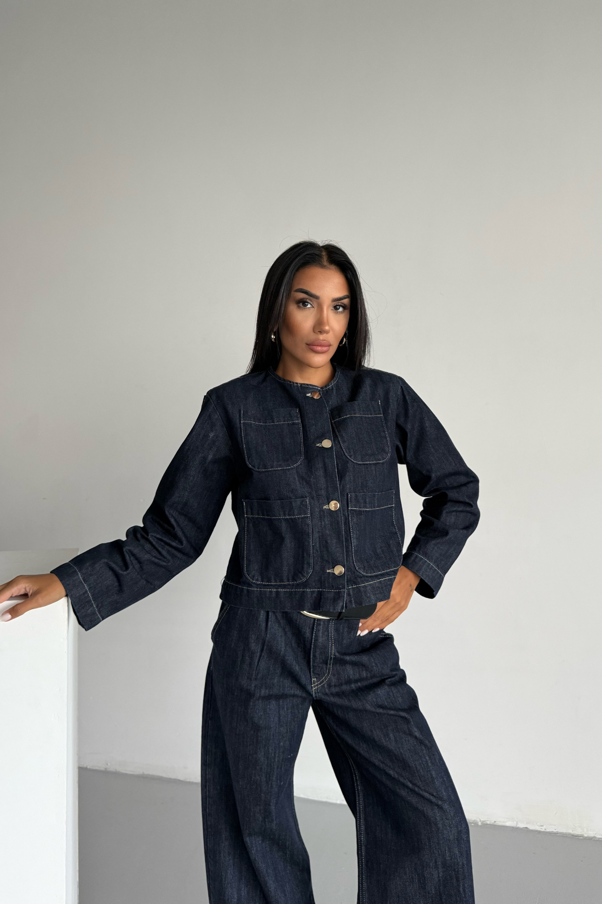 KOT PANTOLON LACİ SALAŞ - Lacivert