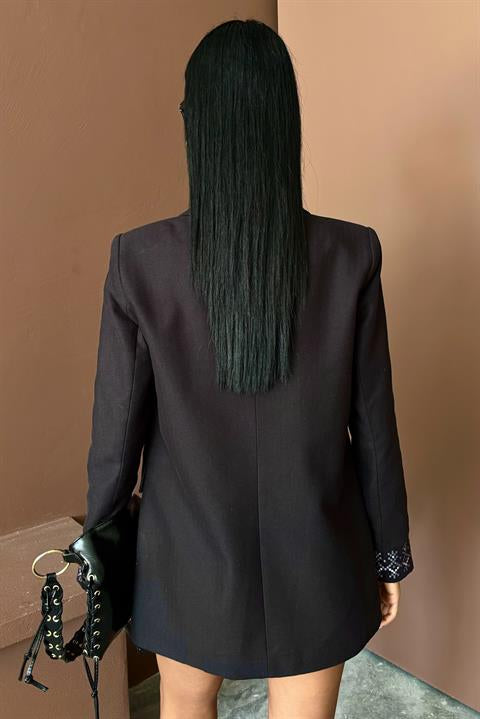 Leomie Nakışlı Blazer Ceket 6106