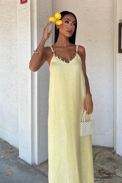 Lina Modal Askılı Elbise 2906