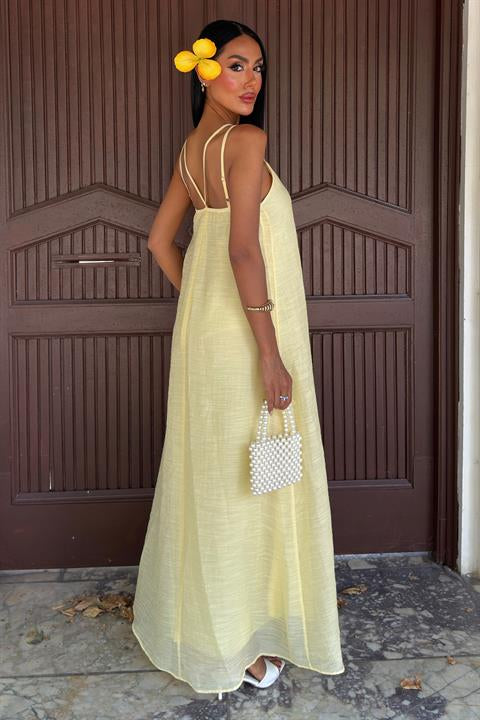 Lina Modal Askılı Elbise 2906