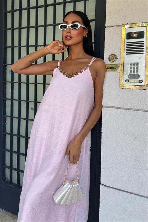Lina Modal Askılı Elbise 2906