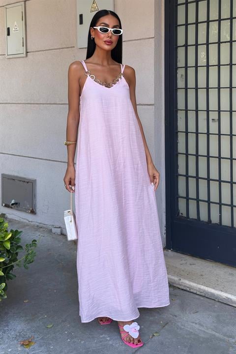 Lina Modal Askılı Elbise 2906