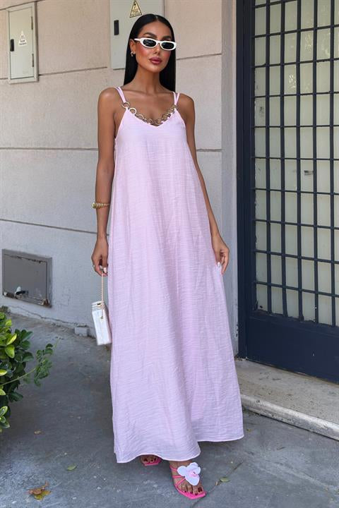 Lina Modal Askılı Elbise 2906
