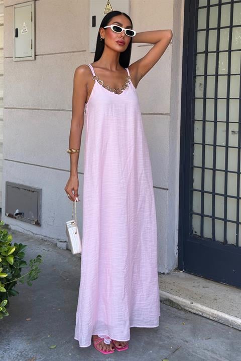 Lina Modal Askılı Elbise 2906