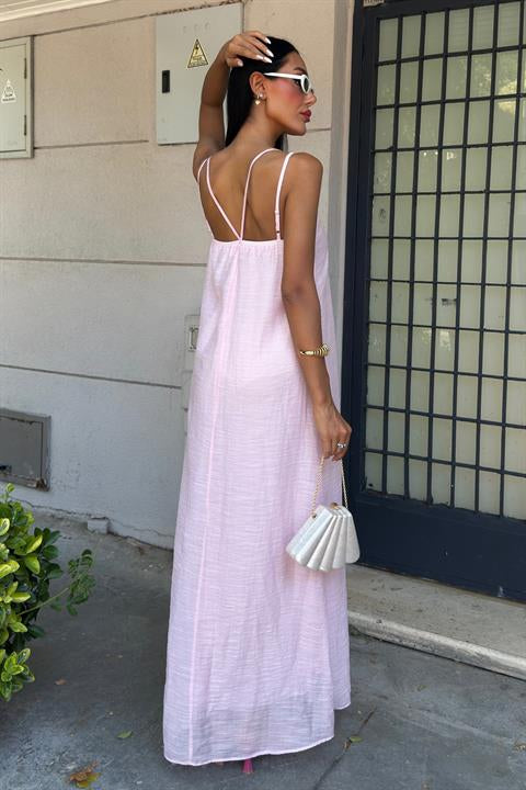 Lina Modal Askılı Elbise 2906