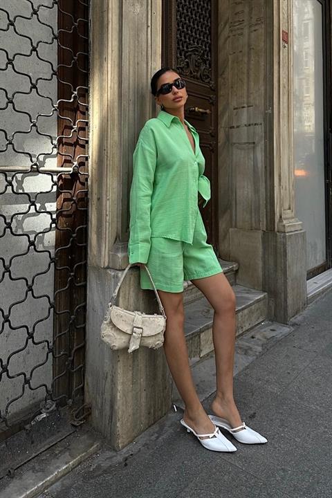 Lorena Müslin Şort Takım 9717-08