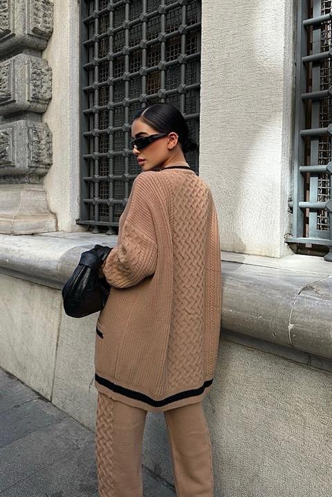 Lunadel Triko Hırka Pantolon Takım 9974