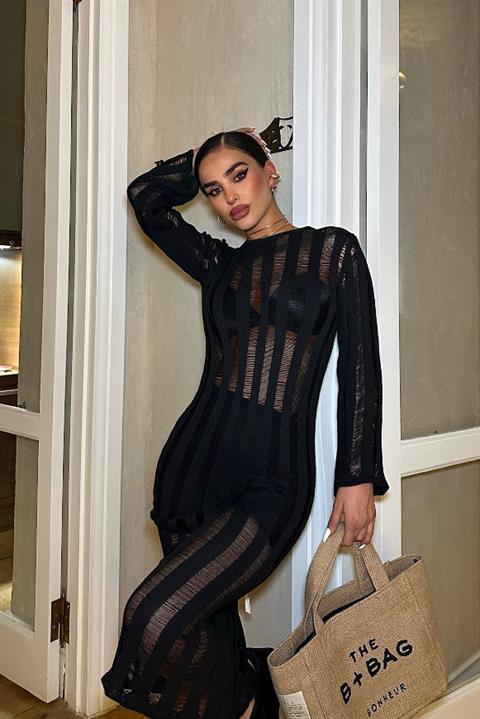 Marcella Kroşe Midi Elbise 2663-23