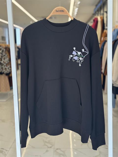 Marison Çiçek Nakışlı Sweatshirt 8050 -08