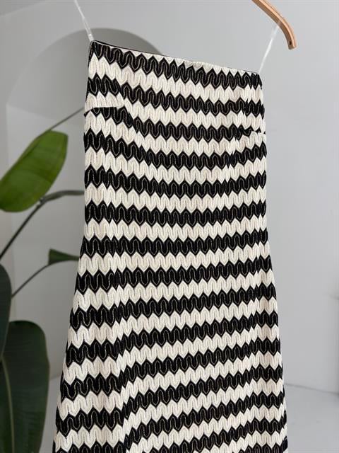 Maura Desenli Straplez Elbise 2770