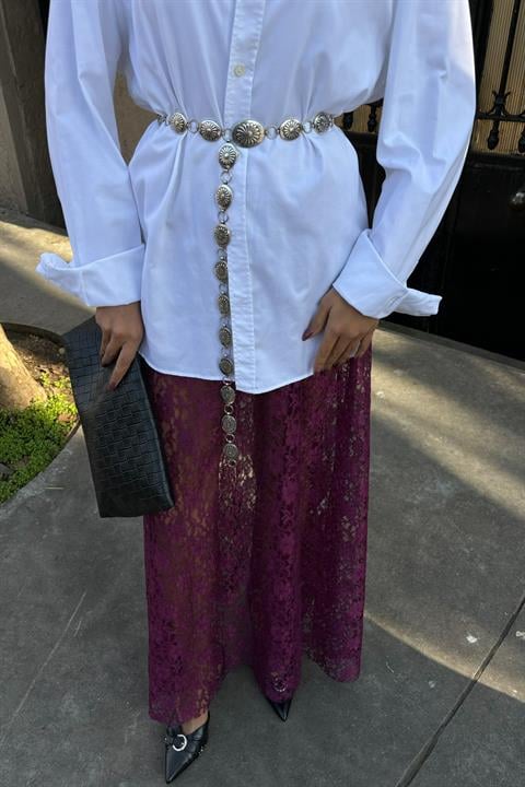 Maxi Dantel Etek 4047