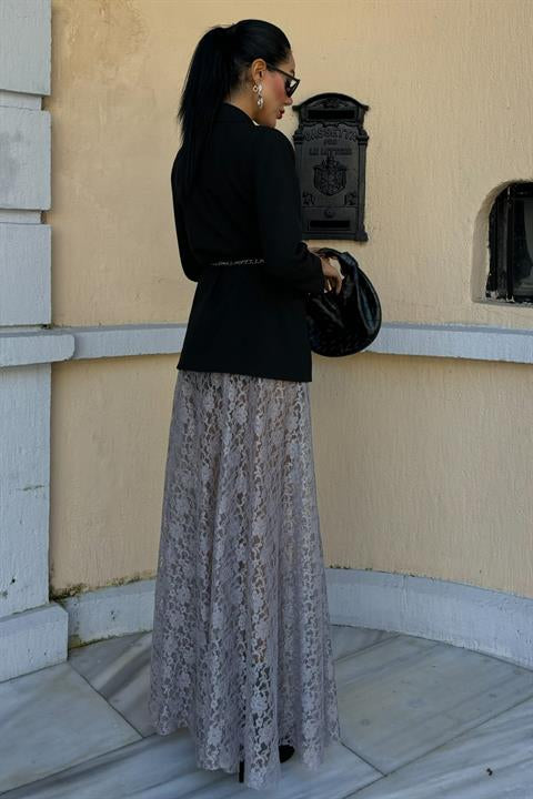 Maxi Dantel Etek 4047