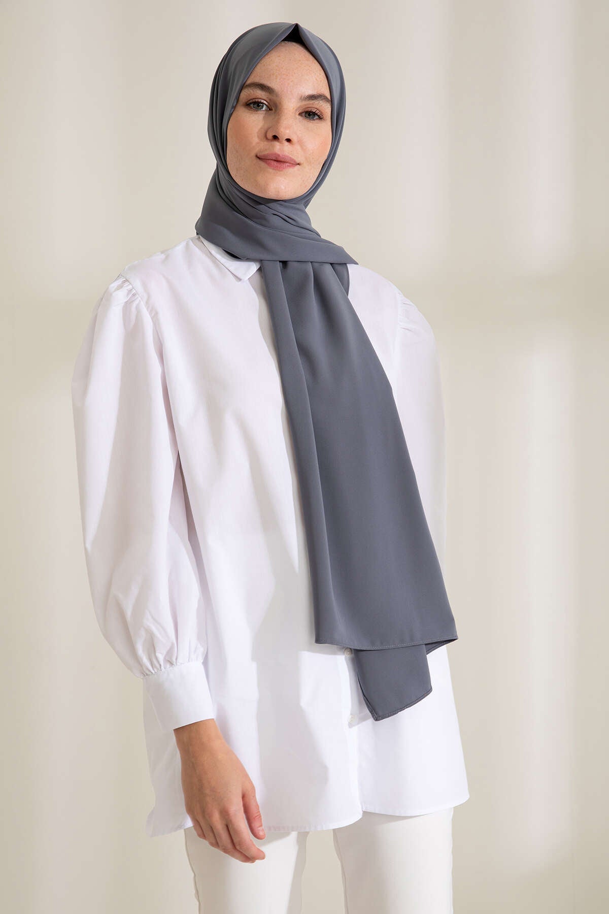 Medine İpeği Şal - Antrasit