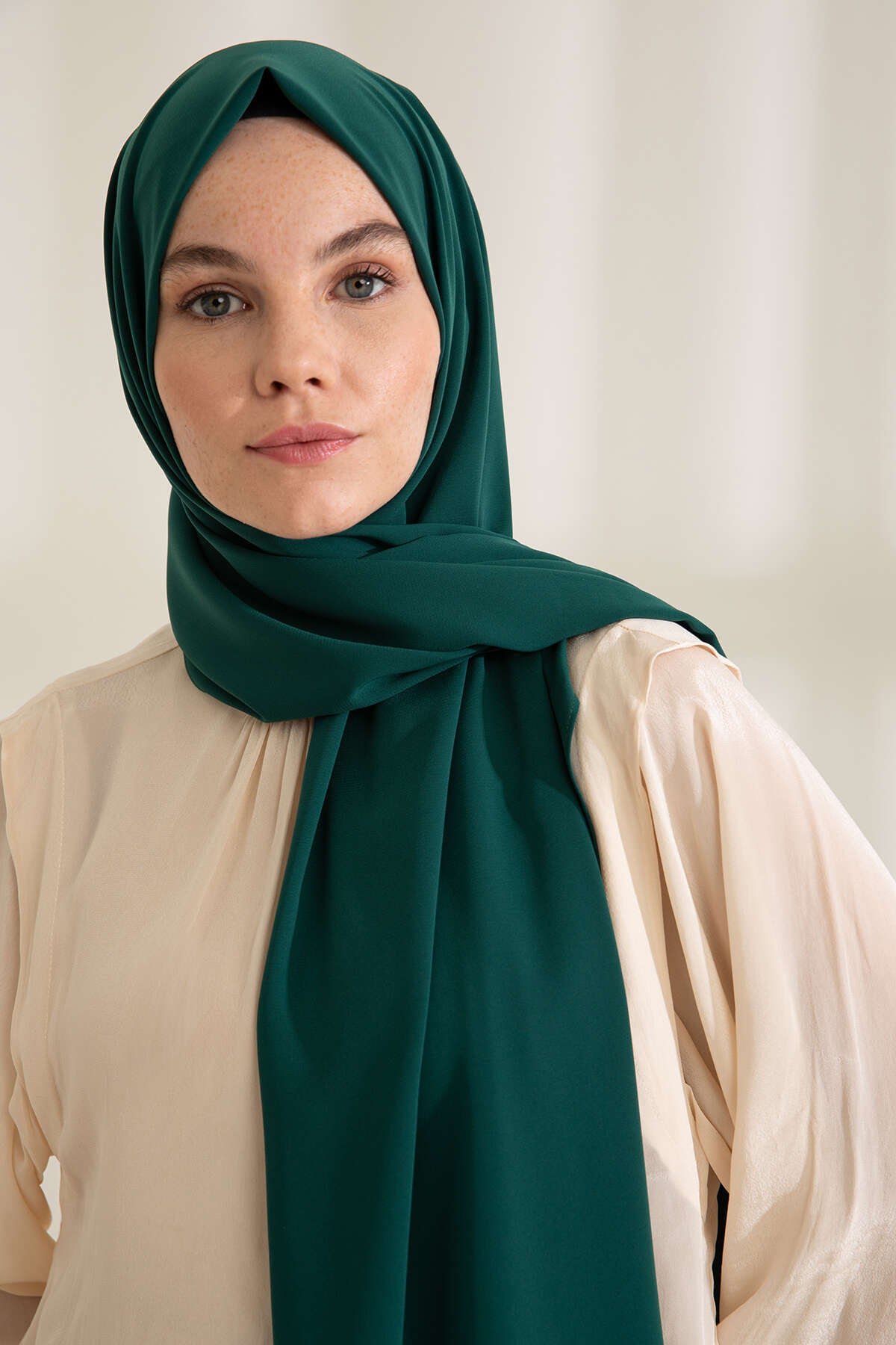 Medine İpeği Şal - Çam Yeşili