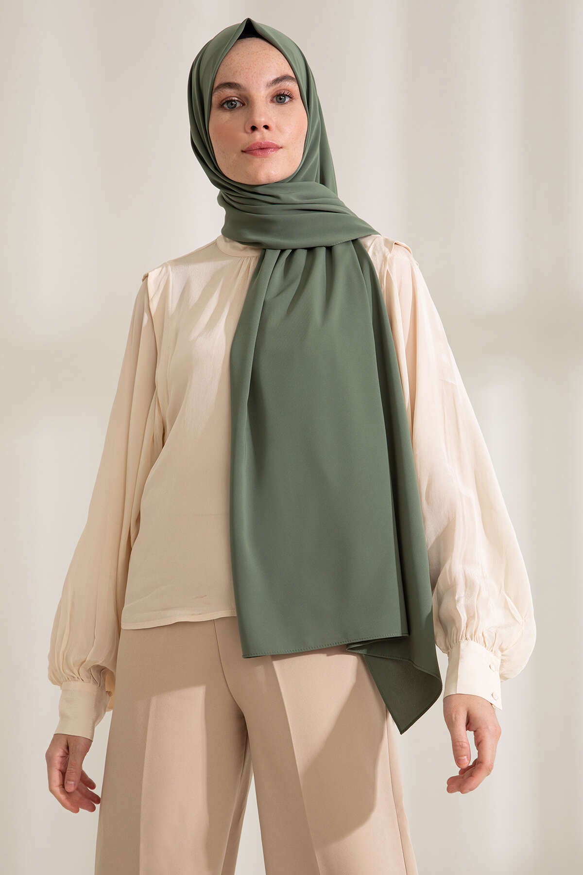 Medine İpeği Şal - Kamuflaj