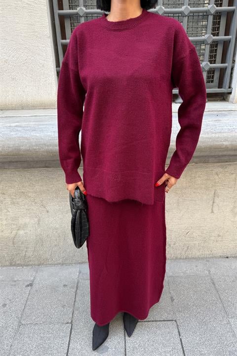 Midi Etekli Triko Takım 10231
