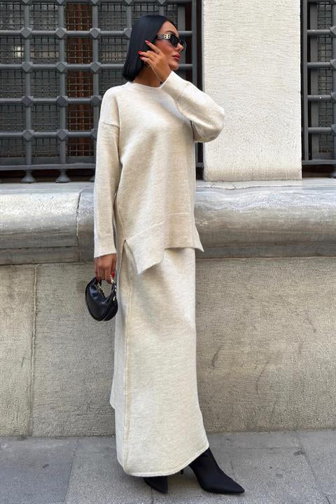 Midi Etekli Triko Takım 10231 TAŞ STD