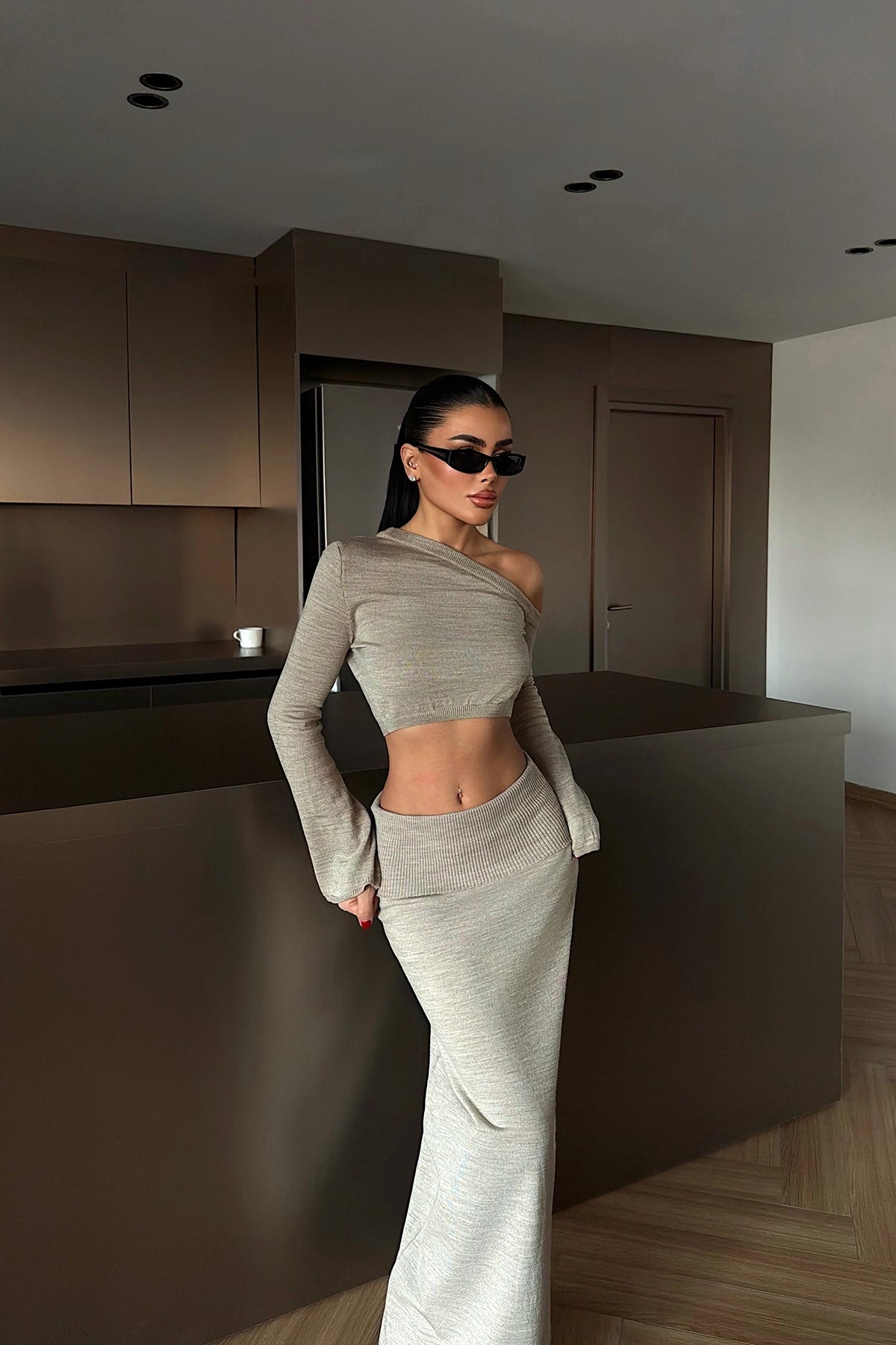 Mink Skirt Suit
