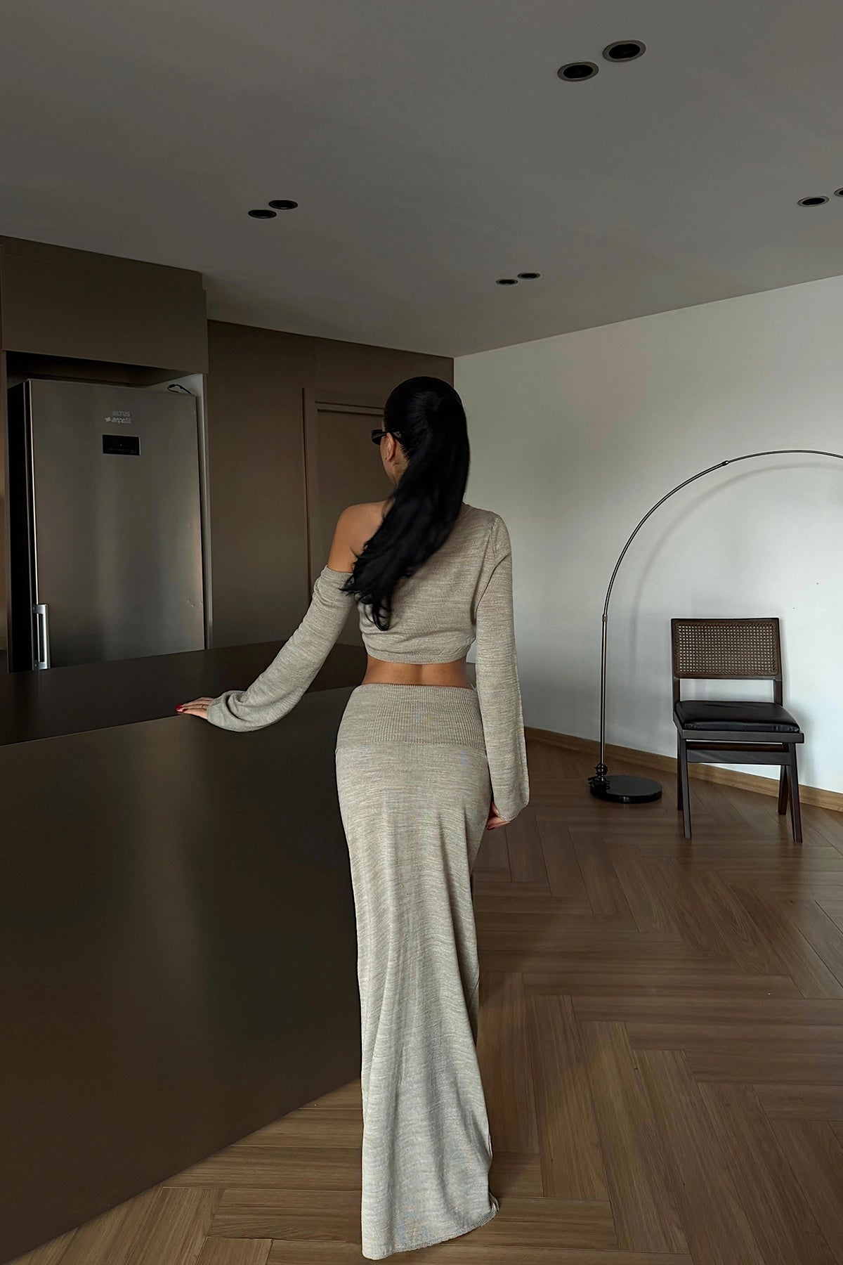 Mink Skirt Suit