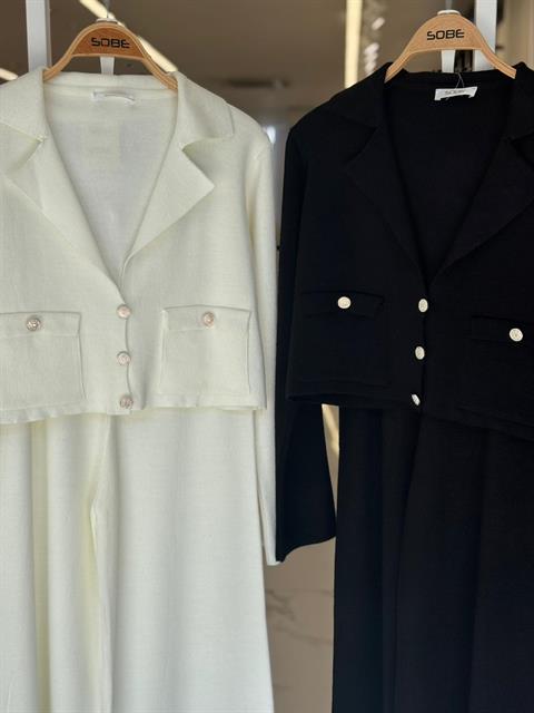 Nancy Kruveze Yaka Crop Takım 9954 - 25