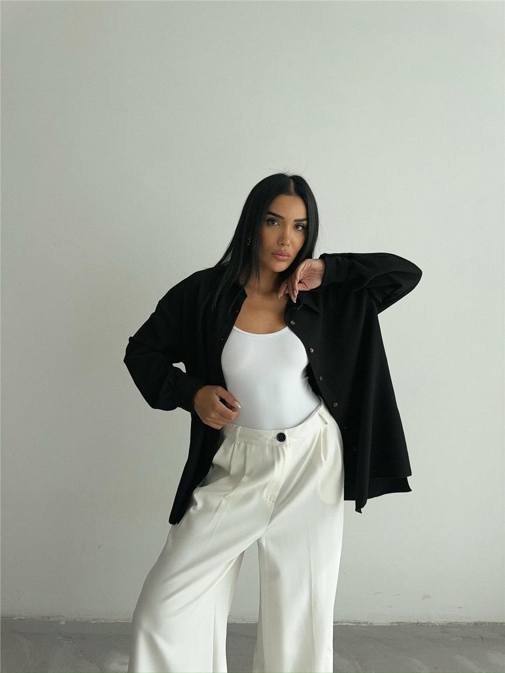 OTTOMAN GÖMLEK - Siyah